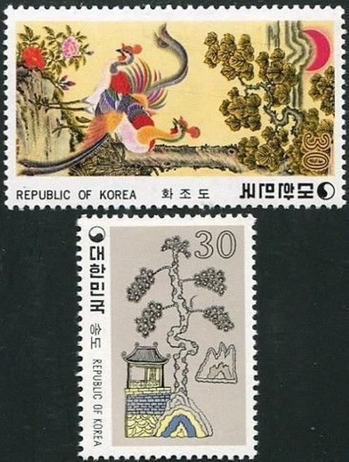 Korea South 1980 SG1439 Folk Paintings (4th series) set MNH