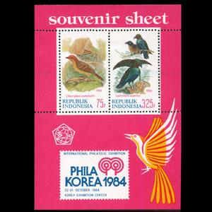 INDONESIA 1984 - Scott# 1245a S/S Birds NH