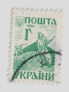1994 Ukraine #177 stamp Cutting Hay (Bukovina), issue of standards Ancient, USED