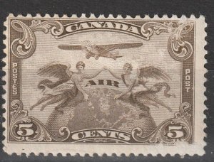 Canada Airmail SC# C1 Mint OG H Thin  (623)