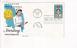 1961 Nursing FDC Fluegel Cachet (F31764)