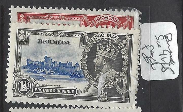 BERMUDA   (PP2903B)     KGV SILVER JUBILEE  SG  94-5   MOG