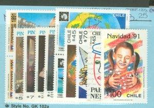 Chile #969a/983  Single (Complete Set)