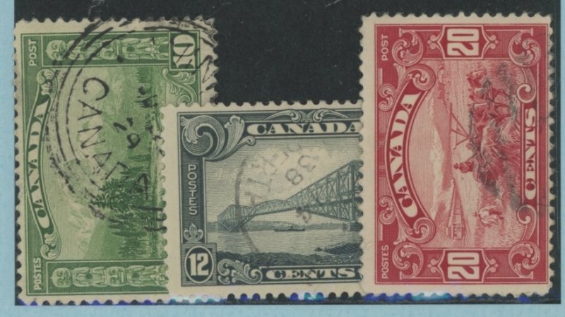 Canada #155-157 Used Single