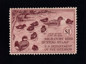 US RW8 $1 Duck Hunting Mint VF-XF OG NH SCV $225