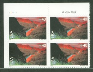 United States #C134 Mint (NH) Plate Block (Landscapes)