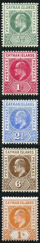 Cayman Islands SG8/12 KEVII set wmk Mult Crown CA M/Mint