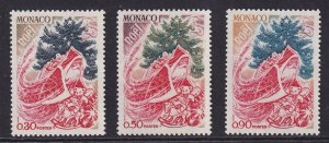 Monaco   #821-823  MNH 1972  Father Christmas