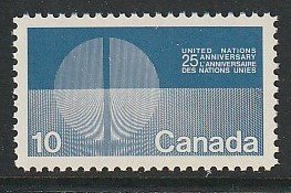 1970 Canada - Sc 513 - MNH VF - 1 single - United Nations