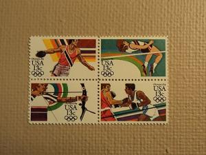 USPS Scott 2048-51 13c Summer Olympics 1984 Mint NH Block...