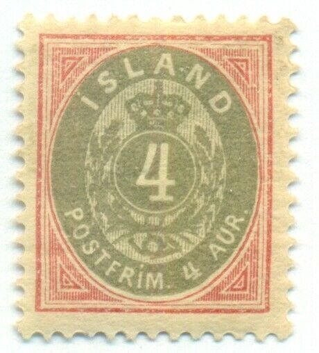 ICELAND #23, Mint Hinged, Scott $18.00