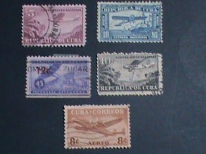 ​CUBA AIRMAIL-1931 RARE OVER 75 YEARS OLD USED-CUBA AIRMAIL STAMP-VERY FINE