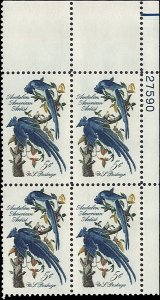 Scott # 1241 1963 5c multi  Columbia Jays  Plate Block - Upper Right - Mint 