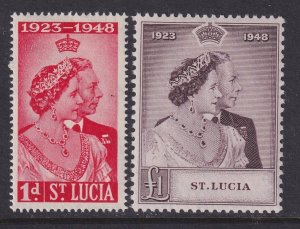 St. Lucia, Scott 129-130 (SG 144-145), MLH