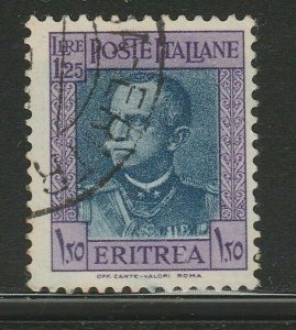 Eritrea 1931 1,25 Used Italy Colony King Emmanuel III A16P63F15