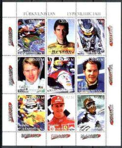 Turkmenistan 1999 Formula 1 Drivers perf sheetlet contain...