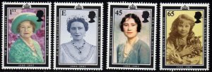 Great Britain 2002, Queen Mother  set  MNH # 2044-2047
