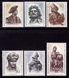 Germany Berlin #9N256-9N261 MNH - Art Treasures (1967)