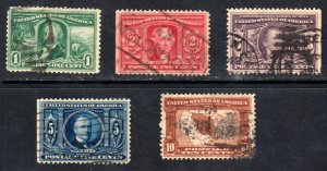 #323-327 1c-10c Louisiana Purchase Set  F-VF SCV $92 ⭐⭐⭐⭐⭐