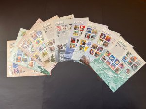 US Celebrate the Century 1998-2000 #3182-91. Ten sheets of MNH stamps-150 total.