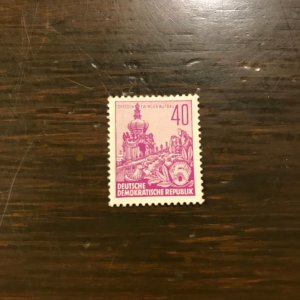 Germany DDR SC 229 - MNH - 40pf Zwinger Castle (6) - VF/XF