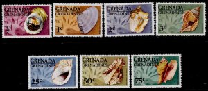 Grenada Grenadines 137-43 MNH Sea Shells