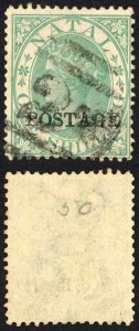 Natal SG84 1/- Green Opt POSTAGE Cat 8 pounds