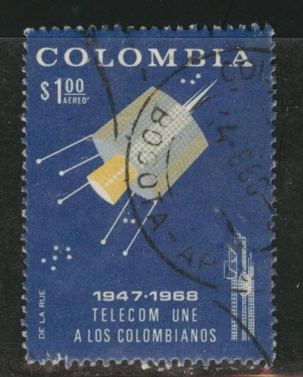 Colombia Scott C499 Used  Airmail stamp 1968