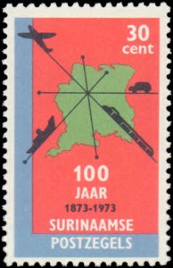 Suriname #408-410, Complete Set(3), 1973, Never Hinged