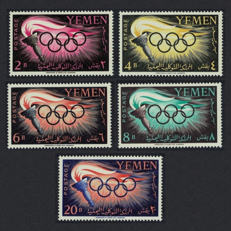 Yemen 1960 MNH Stamps Scott 98-102 Sport Olympic Games