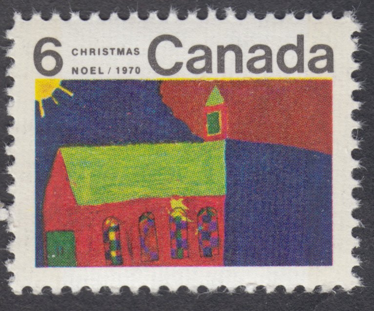 Canada - #528p Christmas, W2B Tagged - MNH