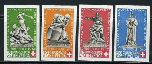 Switzerland B105a-d MNH 1940 from sheet (an4492)