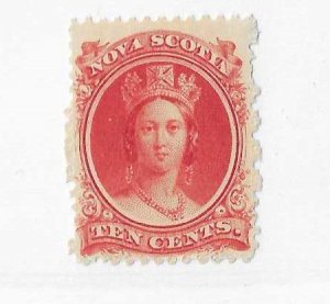 Nova Scotia  Sc #12  10c red  LH VF