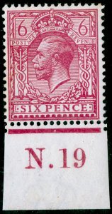 SG385 SPEC N26(4), 6d pale reddish purple, NH MINT. Cat £35+. CONTROL N.19.