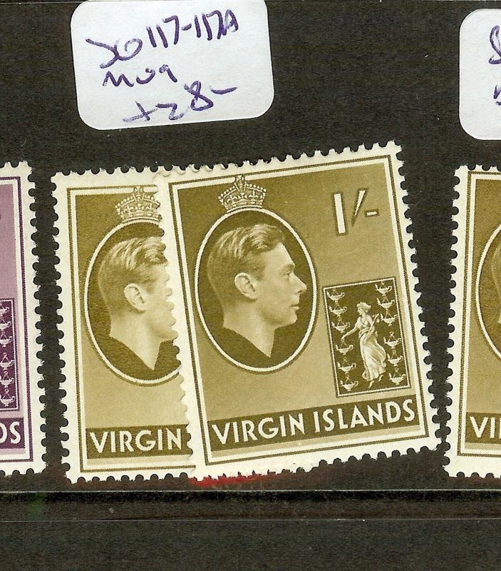 VIRGIN ISLANDS  (B1201) KGVI  1/-   SG117-117A   MOG