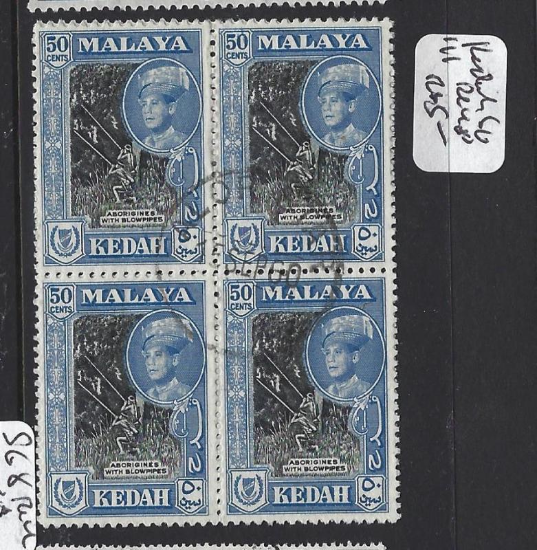 MALAYA  KEDAH  (PP1308B)  50C SG 111     BL OF 4   VFU