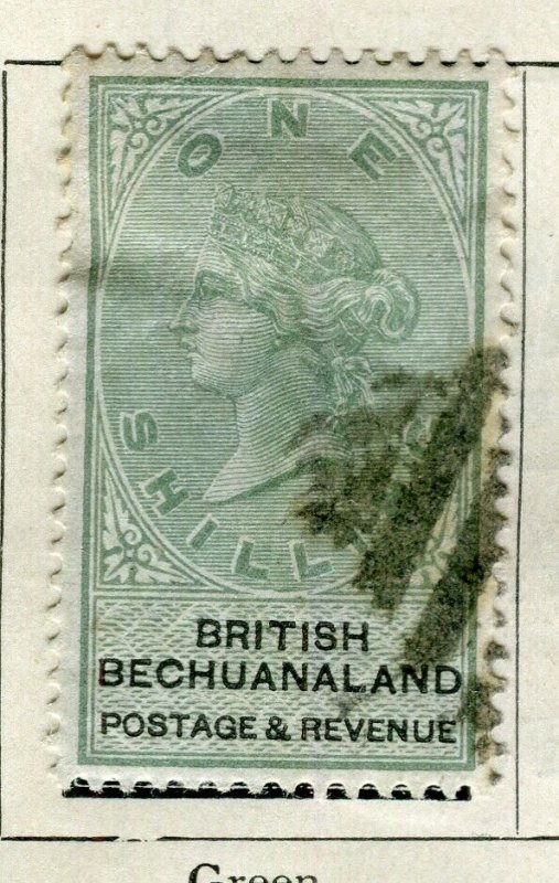 BECHUANALAND; 1887 early classic QV issue fine used 1s. value