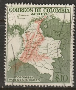 Colombia 1954 Sc C253 air post used