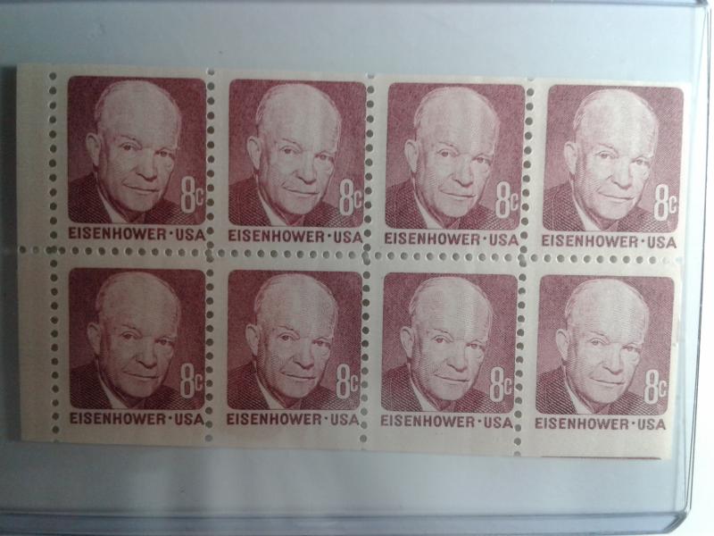 SCOTT # 1395 A PANE EISENHOWER GEM MINT NEVER HINGED !! 1971 AMAZING !!!