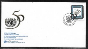 United Nations NY 655 50th UN Geneva Cachet FDC First Day Cover