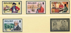 1981 Isle of Man SG197/SG200 Colonel Mark Wilks Set Unmounted Mint