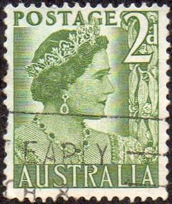 Australia 231 - Used - 2p Elizabeth (1951) (1) +