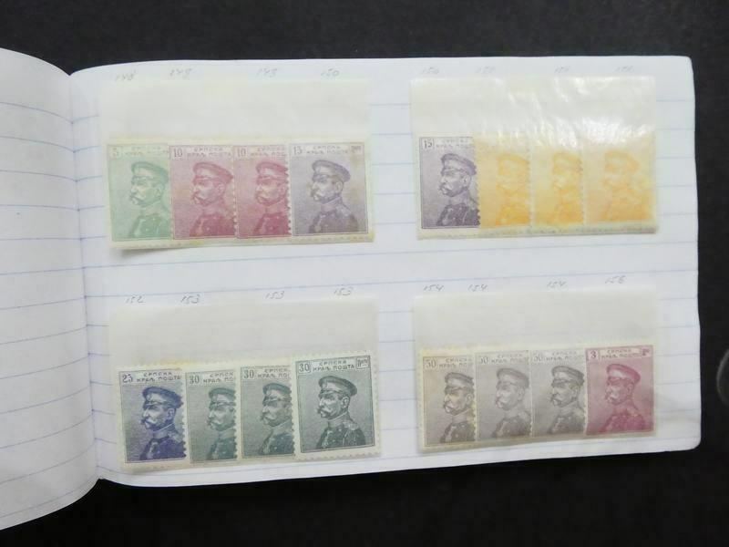 EDW1949SELL : SERBIA Neat Old Time collection on approval pages with many Better