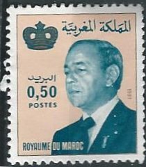Morocco 513 (unused, ng) 50c King Hassan II (1981)