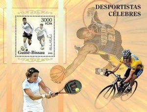 Sport Stamp Football Michael Ballack Tennis Basketball Cycling S/S MNH #3148