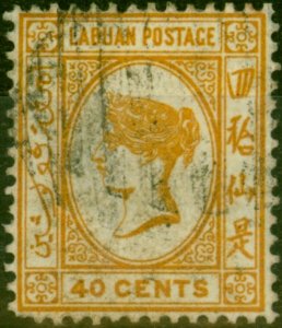 Labuan 1883 40c Amber SG21 Fine Used