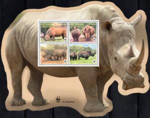 Botswana - 2011 WWF Rhino MS MNH**