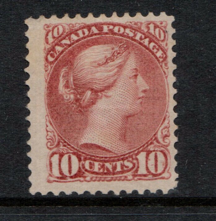 Canada #45v Mint Fine - Very Fine Unused (No Gum) Pitted Light O Variety