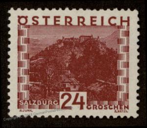 Austria Michel 504 Scott 333 Lake MNH 1929 24g Building Issue 67255