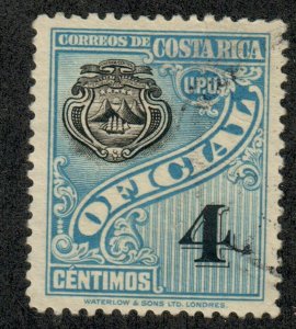 Costa Rica O72 used single